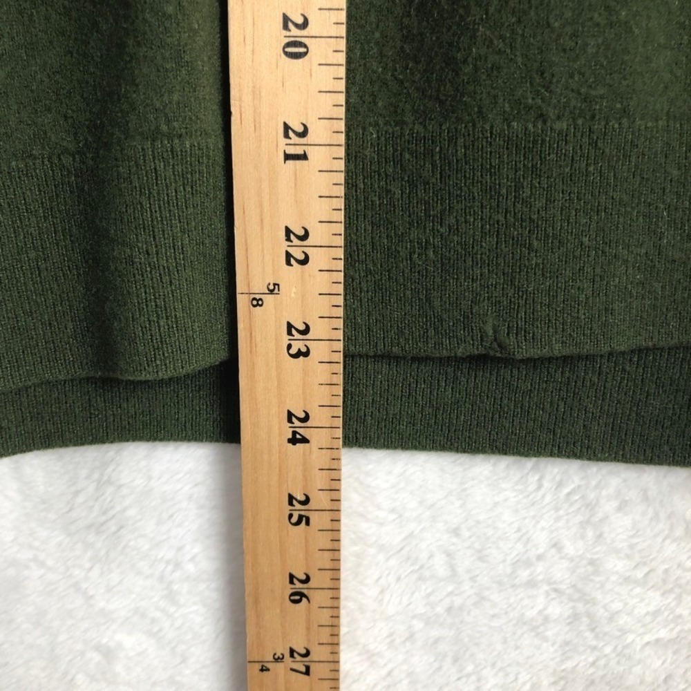 TSE 100% Pure Cashmere Long Sleeve Polo Sweater Men's XL Forrest Green Luxury - Picture 7 of 9